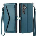 For Samsung Galaxy A17 5G Wallet Multi-card Slot Leather Phone Case with Lanyard(Green)