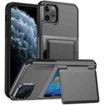 For iPhone 11 Pro Max Card Slot Holder Phone Case(Grey)