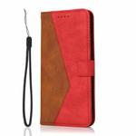 For Xiaomi 14T Pro Dual-color Stitching Leather Phone Case(Brown Red)