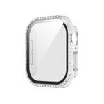 For Apple Watch Series 10 42mm Plating Diamond PC Hybrid Tempered Film Watch Case(Transparent)