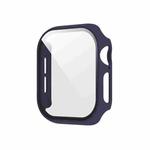 For Apple Watch Series 10 46mm Spray Glazing PC Integrated Tempered Film Watch Case(Midnight Blue)