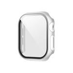 For Apple Watch Series 10 46mm Spray Glazing PC Integrated Tempered Film Watch Case(Silver)