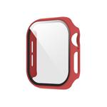 For Apple Watch Series 10 42mm Spray Glazing PC Integrated Tempered Film Watch Case(Red)