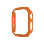 For Apple Watch Series 10 46mm Spray Glazing PC Hollow Watch Case(Orange)