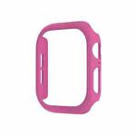 For Apple Watch Series 10 46mm Spray Glazing PC Hollow Watch Case(Rose Red)