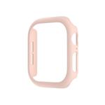 For Apple Watch Series 10 46mm Spray Glazing PC Hollow Watch Case(Sand Pink)