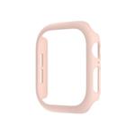 For Apple Watch Series 10 42mm Spray Glazing PC Hollow Watch Case(Sand Pink)