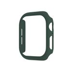 For Apple Watch Series 10 42mm Spray Glazing PC Hollow Watch Case(Dark Green)