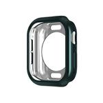 For Apple Watch Series 10 42mm Plating TPU Round Hole Hollow Watch Case(Official Green)