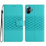 For Samsung Galaxy A07 5G Diamond Embossed Skin Feel Leather Phone Case(Blue)