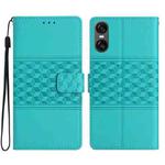 For Sony Xperia 10 VI Diamond Embossed Skin Feel Leather Phone Case(Blue)