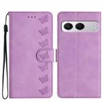 For OnePlus Nord 4 Seven Butterflies Embossed Leather Phone Case(Purple)