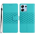 For Redmi Note 13 4G Diamond Embossed Skin Feel Leather Phone Case(Blue)