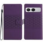 For OnePlus Nord 4 Diamond Embossed Skin Feel Leather Phone Case(Purple)