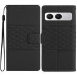 For OnePlus Nord 4 Diamond Embossed Skin Feel Leather Phone Case(Black)