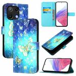 For Umidigi Note 90 3D Painting Horizontal Flip Leather Phone Case(Golden Butterfly)