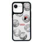 For iPhone 7 / 8 / SE 2020 2022 Exclusive Design Style PC Full Coverage Pattern Phone Case(Silver Coin Cat)