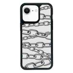 For iPhone 7 / 8 / SE 2020 2022 Exclusive Design Style PC Full Coverage Pattern Phone Case(Metal Chain)