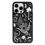 For iPhone 15 Pro Max Exclusive Design Style PC Full Coverage Pattern Phone Case(Island Black)