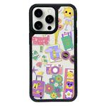 For iPhone 15 Pro Exclusive Design Style PC Full Coverage Pattern Phone Case(Happy Travel B)