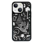 For iPhone 14 Plus Exclusive Design Style PC Full Coverage Pattern Phone Case(Island Black)