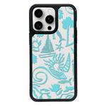 For iPhone 14 Pro Max Exclusive Design Style PC Full Coverage Pattern Phone Case(Island Blue)