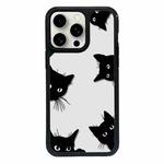 For iPhone 13 Pro Exclusive Design Style PC Full Coverage Pattern Phone Case(Black Cat)