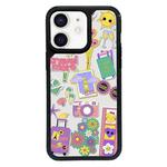 For iPhone 12 Exclusive Design Style PC Full Coverage Pattern Phone Case(Happy Travel B)