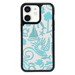 For iPhone 11 Exclusive Design Style PC Full Coverage Pattern Phone Case(Island Blue)