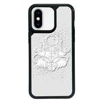 For iPhone X / XS Exclusive Design Style PC Full Coverage Pattern Phone Case(Astronaut A)