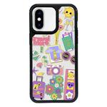 For iPhone X / XS Exclusive Design Style PC Full Coverage Pattern Phone Case(Happy Travel B)