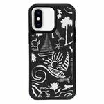 For iPhone X / XS Exclusive Design Style PC Full Coverage Pattern Phone Case(Island Black)