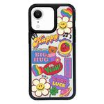 For iPhone XR Exclusive Design Style PC Full Coverage Pattern Phone Case(Happy Travel A)