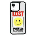 For iPhone XR Exclusive Design Style PC Full Coverage Pattern Phone Case(Smiley Face A)