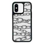 For iPhone XS Max Exclusive Design Style PC Full Coverage Pattern Phone Case(Metal Chain)