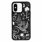 For iPhone XS Max Exclusive Design Style PC Full Coverage Pattern Phone Case(Island Black)