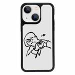 For iPhone 13 mini Exclusive Design Style PC Full Coverage Pattern Phone Case(Boy)