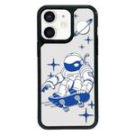 For iPhone 12 mini Exclusive Design Style PC Full Coverage Pattern Phone Case(Astronaut B)