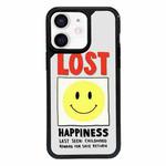 For iPhone 12 mini Exclusive Design Style PC Full Coverage Pattern Phone Case(Smiley Face A)