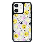 For iPhone 12 mini Exclusive Design Style PC Full Coverage Pattern Phone Case(Smiley Face B)