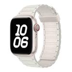 For Apple Watch Ultra 2 49mm Tri-beads Magnetic Hoop Silicone Watch Band(Starlight)