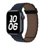 For Apple Watch SE 40mm Tri-beads Magnetic Hoop Silicone Watch Band(Midnight Chocolate)