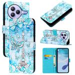 For Xiaomi Civi 5 Pro Colored Drawing Pattern Plain Weave Leather Phone Case(Tower Butterfly)