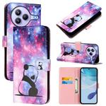 For Xiaomi Civi 5 Pro Colored Drawing Pattern Plain Weave Leather Phone Case(Baby Panda)