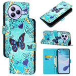 For Xiaomi Civi 5 Pro Colored Drawing Pattern Plain Weave Leather Phone Case(Love Butterfly)