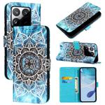 For Xiaomi 15T Colored Drawing Pattern Plain Weave Leather Phone Case(Undersea Mandala)