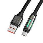 hoco U136 USB to USB-C / Type-C 5A Prize Charging Data Cable, Length:1.2m(Black)