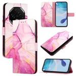 For Umidigi G100 Pro PT003 Marble Pattern Flip Leather Phone Case(Pink Purple Gold)