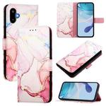 For Samsung Galaxy M06 5G / F6 5G PT003 Marble Pattern Flip Leather Phone Case(Rose Gold)