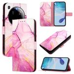 For Xiaomi 15 Ultra PT003 Marble Pattern Flip Leather Phone Case(Pink Purple Gold)